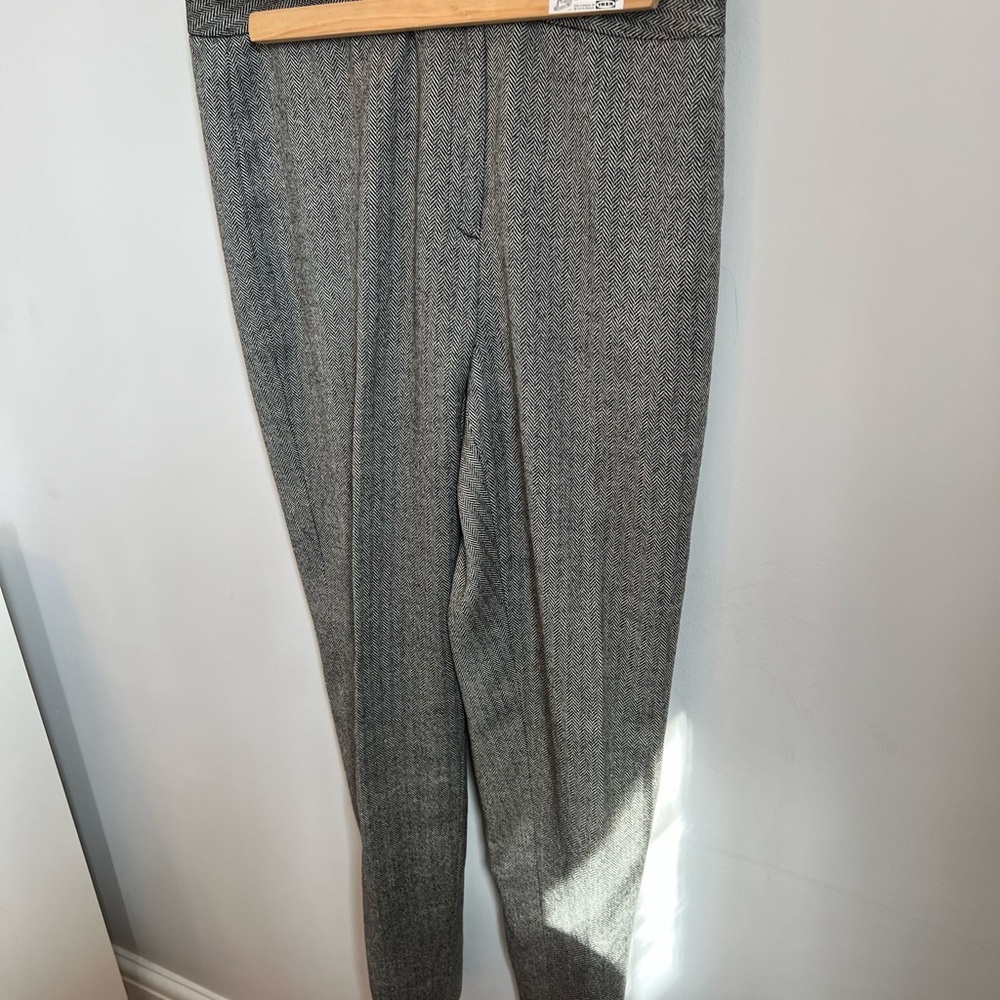 Lafayette 148 New York Gray Herringbone Women’s Dress Pants